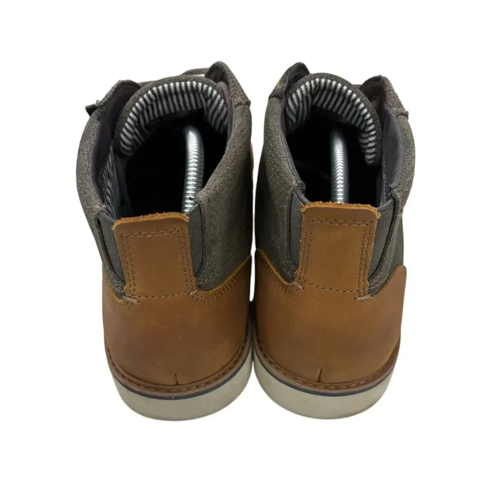 Mens Nunn Bush Comfort Gel Barklay Chukka Plain Toe Gray Size 11.5